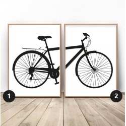 Zestaw 2 plakatów z rowerem...