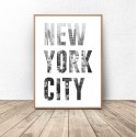 Plakat z napisem NEW YORK CITY