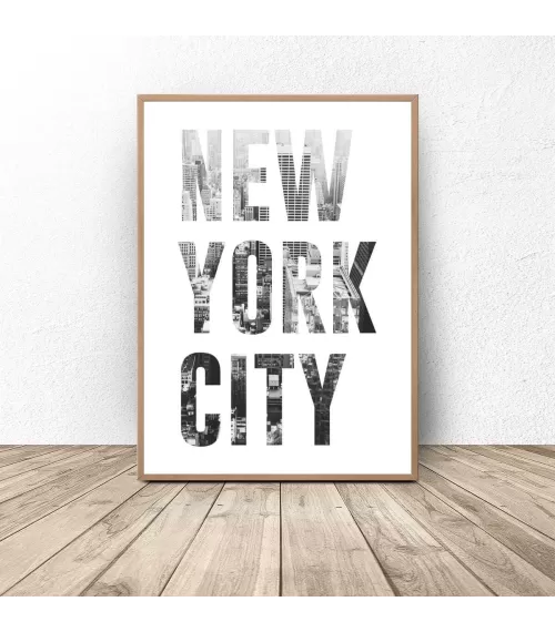 Plakat z napisem NEW YORK CITY