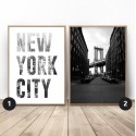 Zestaw dwóch plakatów New York City