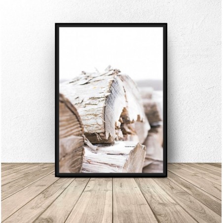 Wall poster "Wood logs"