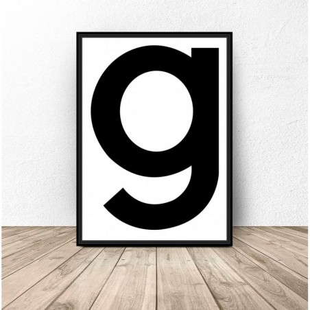 Scandinavian "g" poster