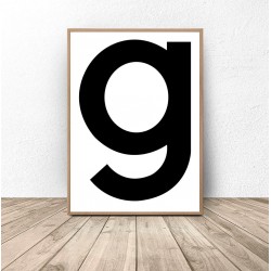 Skandynawski plakat "g"