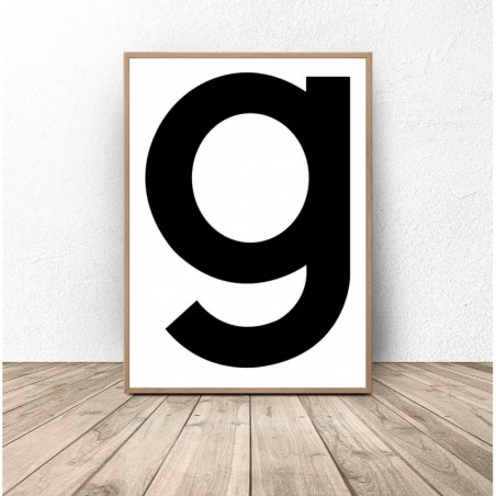 Scandinavian "g" poster