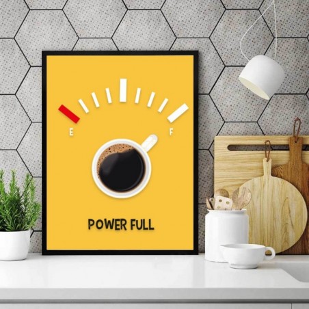 "Power Full" coffee poster