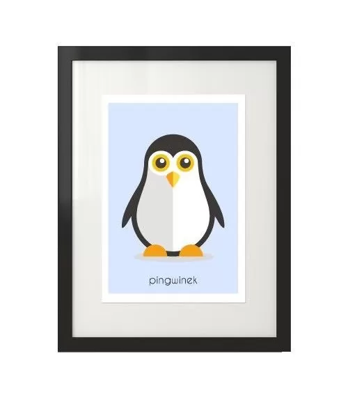 Plakat dla dzieci "Pingwinek"