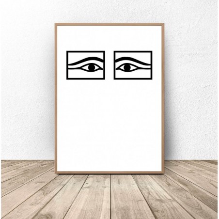 Wall poster "Egyptian eyes" - Graphics from PLN 39! Online Store | Scandi Poster
