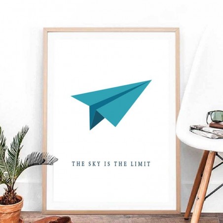 Plakat motywacyjny "Sky is the limit"