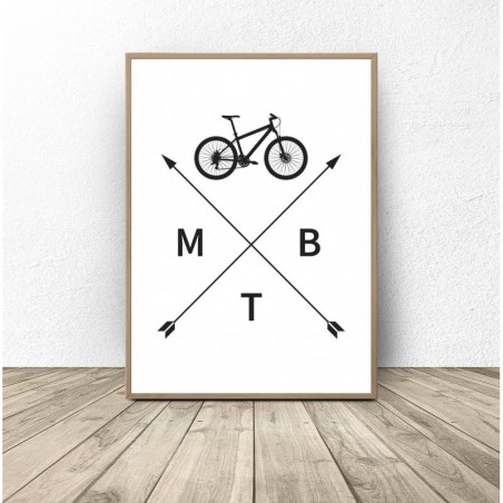 Plakat z rowerem "MTB"