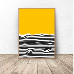 Abstrakcyjny plakat "Plaża"