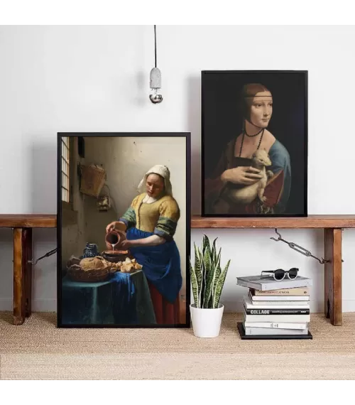 Plakat reprodukcja "Dama z łasiczką" Leonardo da Vinci