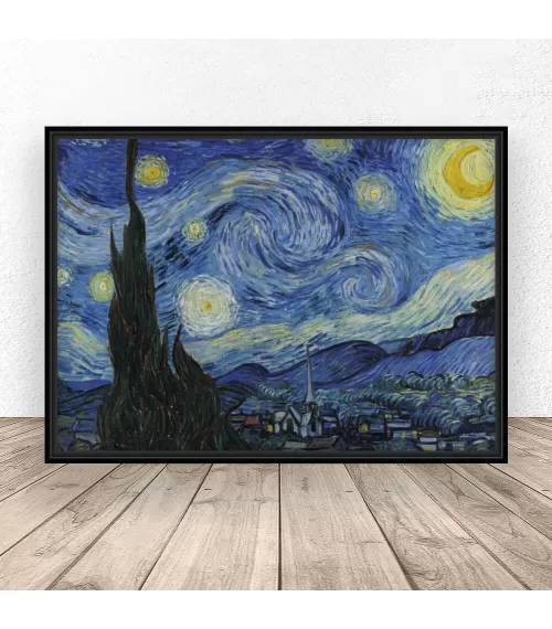 Plakat reprodukcja "Gwieździsta noc" Vincent van Gogh