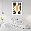 Plakat typograficzny Hello Sunshine 3