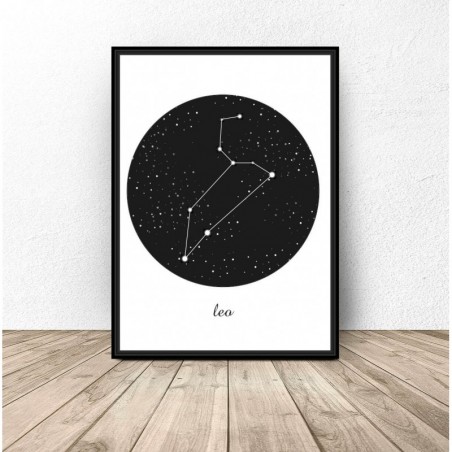 "Leo" constellation poster