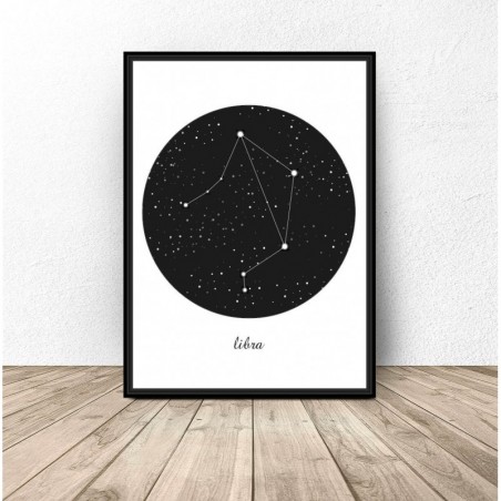 "Libra" constellation poster