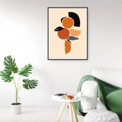 Plakat abstrakcyjny "Pomarańczowa kompozycja"