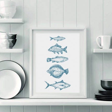 Colorful poster "Fish"