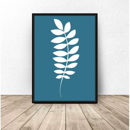 Set of three "White Leaves" posters