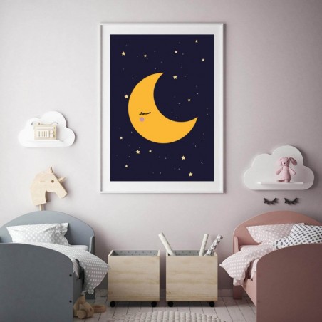 Plakat dla dzieci "Księżyc"