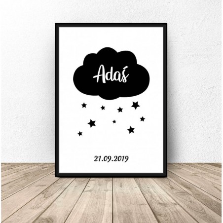 Imprint poster with a cloud