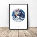 Plakat z planetą Ziemia