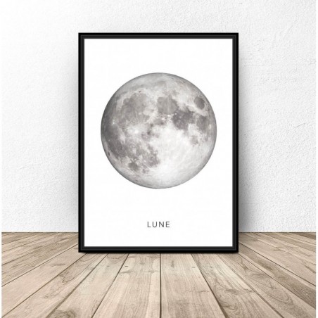 Plakat z księżycem "Lune"