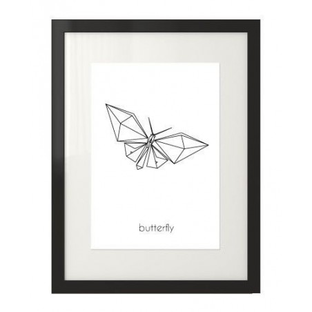 Nástěnný plakát s motivem motýla a nápisem motýla