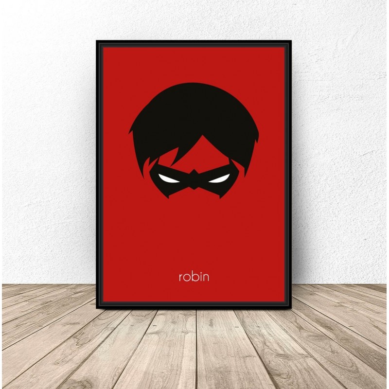 Plakat z postacią Robina