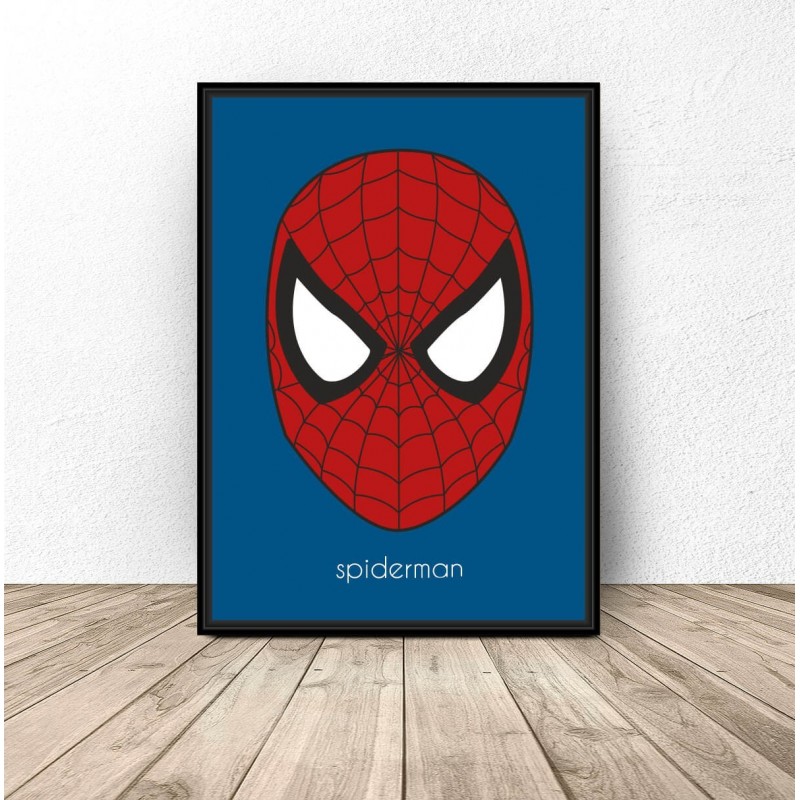 Plakat z postacią Spidermana w wersji kolorowej lub czarno-białej |
