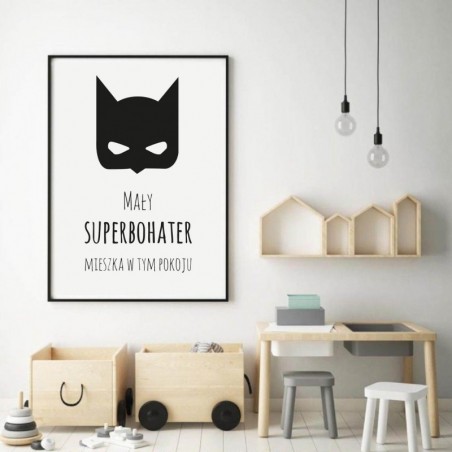 Poster for a child's room "Little superhero"