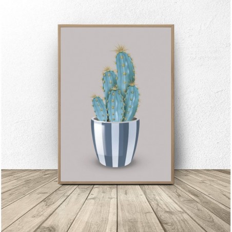Set of 4 posters with cacti