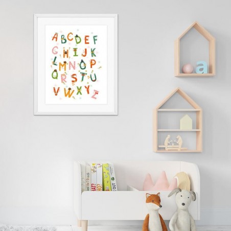 "Colorful alphabet" poster