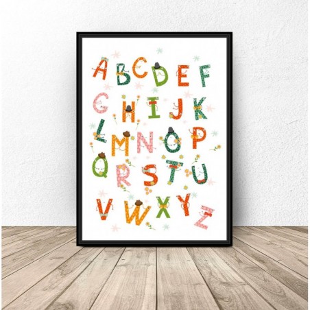 Plakat "Kolorowy alfabet"