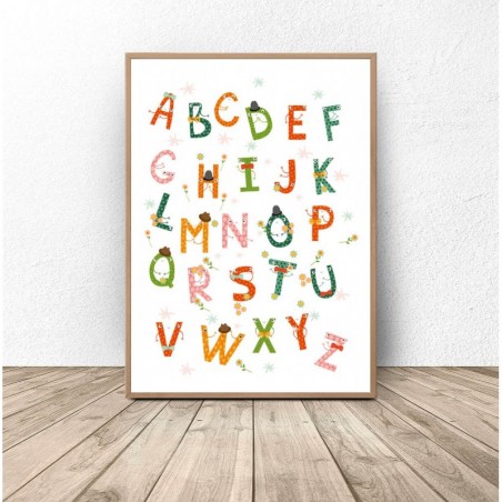 Plakat "Kolorowy alfabet"