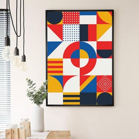 Geometric posters with various patterns