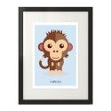Plakat dla dzieci Małpka 2