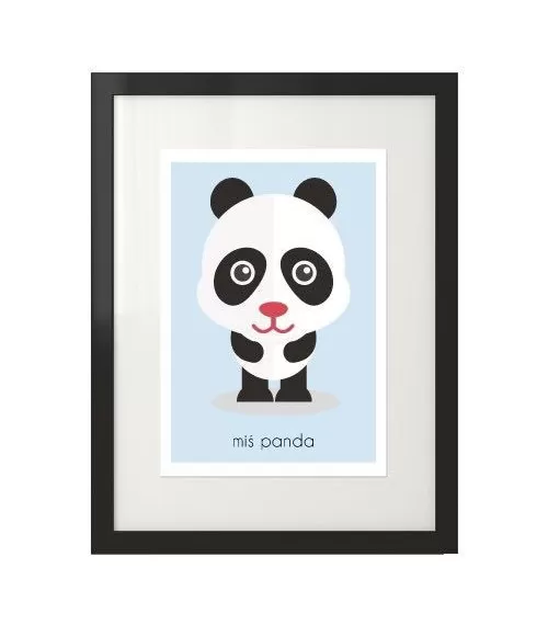 Plakat dla dzieci "Miś Panda"