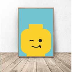 Plakat ludzik Lego "Blink"