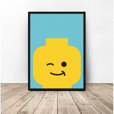 Lego figure poster "Blink"