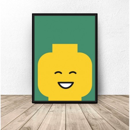 Lego figure poster "Smile"