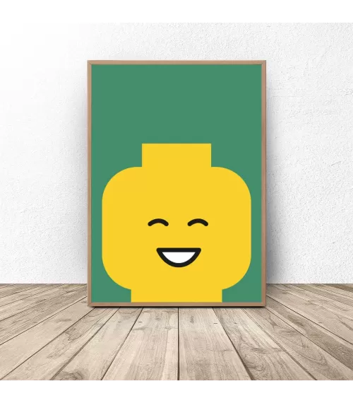 Plakat ludzik Lego "Smile"