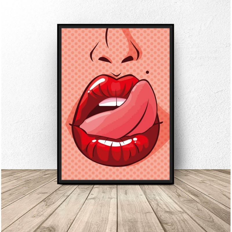 instinct Couscous Verzending Plakat pop-art "Usta" - Grafiki od 39zł! Sklep Internetowy | Scandi Poster