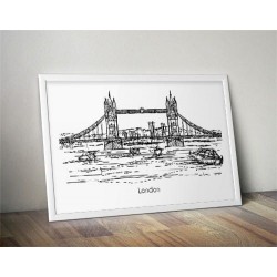 Plakat z Mostem Londyńskim "London Bridge"