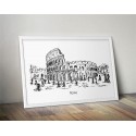 Plakat z Koloseum w Rzymie