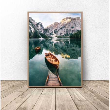 Plakat krajobraz "Górska łódka" 50x70 wyprzedaż