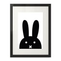 Skandynawski plakat z czarnym królikiem 50x70 wyprzedaż 2