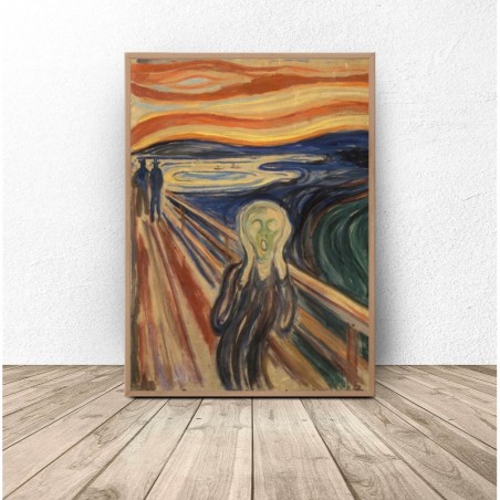 Plakat reprodukcja "Krzyk" Edvard Munch 61x91
