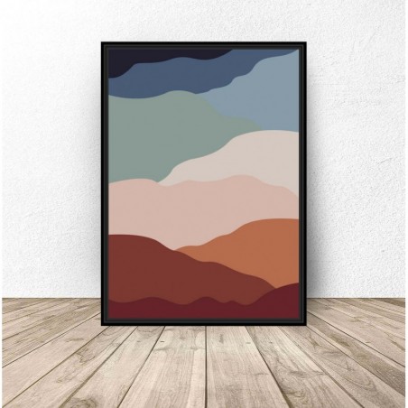 Plakat abstrakcyjny "Gorące piaski" 61x91 wyprzedaż