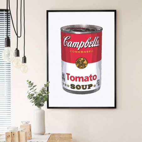 "Campbell Soup Can" poster by Warhol