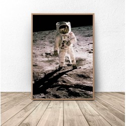 Plakat NASA "Człowiek na Księżycu"